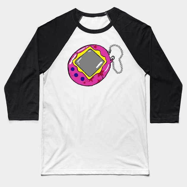 90's Virtual Pet Nostalgia Baseball T-Shirt by Seattle Emo Apparel